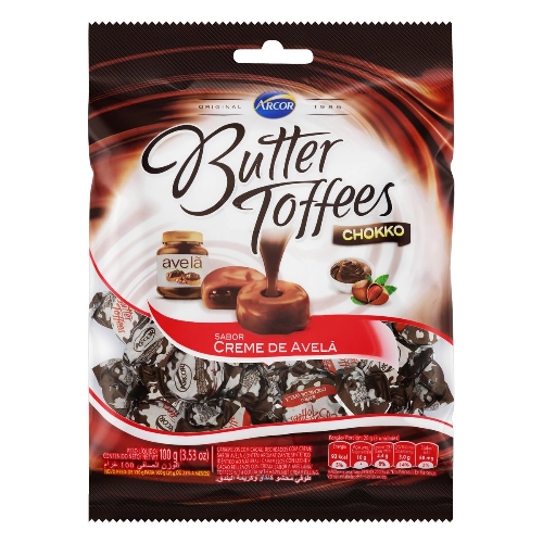 BALA BUTTER TOFFEES AVELÃ  500g
