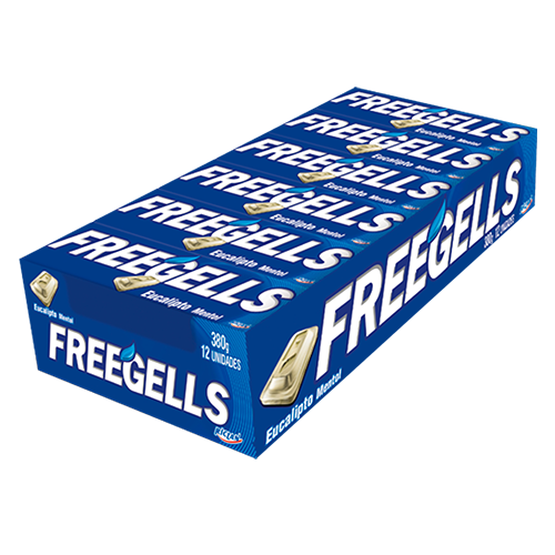 PASTILHA FREEGELLS EUCALIPTO / 12 UN