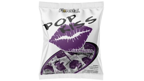 PIRULITO POP KISS FRAMBOESA  500G