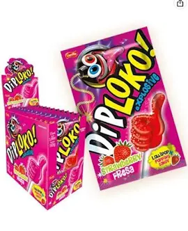 PIRULITO DPLOKO MORANGO 165G/ 15 UN