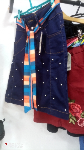 Polleras jeans gabardina brasilera