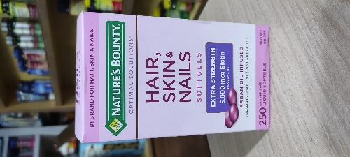 HAIR SKIN & NAILS 250 SOFTGELS NATURES BOUNTY