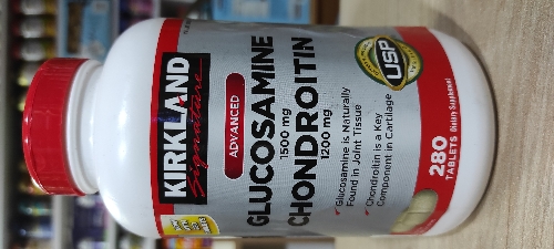 GLUCOSAMINE & CHONDROITIN 280 TABLETAS KIRKLAND