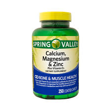 CALCIUM MAGNESIO & ZINC 250 cápsulas SPRING VALLEY
