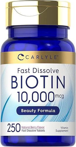 BIOTIN 10.000mcg 250 cápsulas CARLYLE
