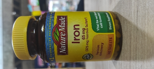 IRON 65MG 365 TABLETAS NATURE MADE