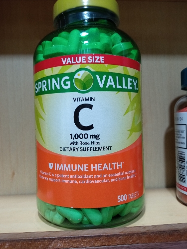 Vitamina c 1000mg 500 tabletas spring valley