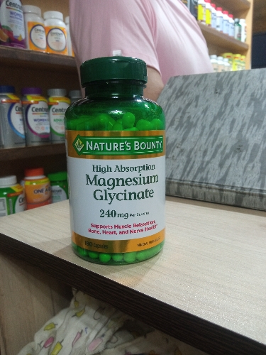 Magnesium glycinate 180 cápsulas 240mg natures bounty