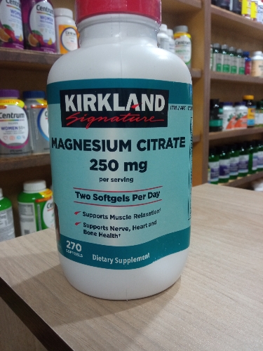 Magnesium citrate 270 softgels 250mg kirkland