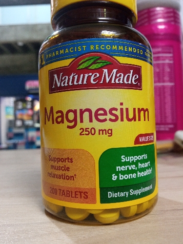 Magnesium 200 tabletas 250 mg Nature made