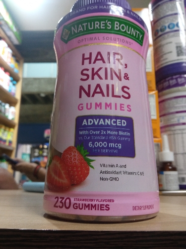 Hair skin nails 230 gummies 6000 mcg