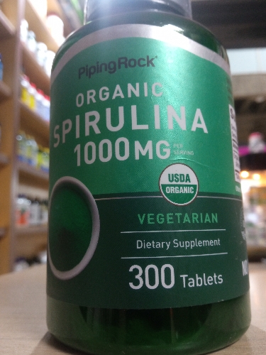 Spirulina 300 tabletas 1000mg PipingRock