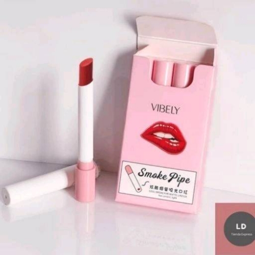 Set de Labiales Mate Vibely "Smoke Pipe" x 4 Unidades