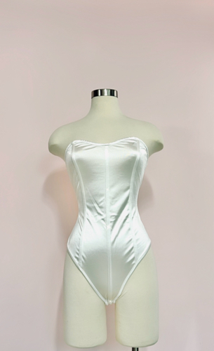 Body satinado blanco - L