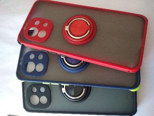 Case ahumado con doble anillo  Redmi 11