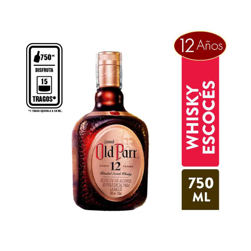 Old parr 750ml .
