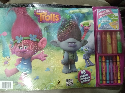 Estuche para colorear trolls
