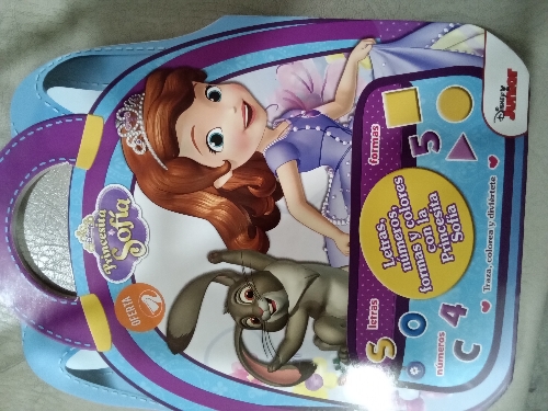 Letras números y formas Princesa Sophia