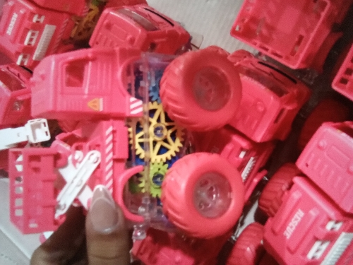 Carro Fire Truck Pink YN 2046 LUZ