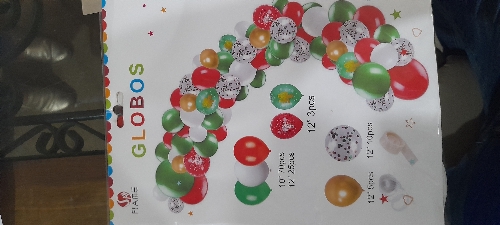 Globos tricolor pack 20840