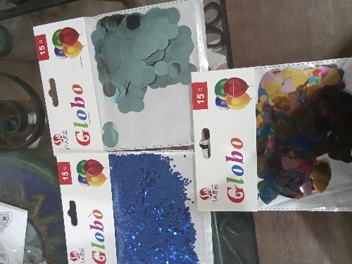 Confeti para globo