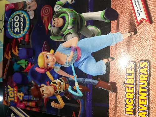 LIBRO TOY STORI 300 STIKERS LUJO