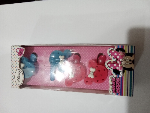 Broche Minnie Mause azul y rosa