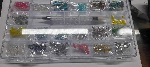 Estuche piedras para Uñas con 20 sobres y aplicador