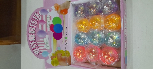 Pelota brillos gel  d102