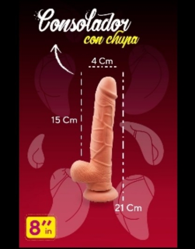 Consolador con chupa