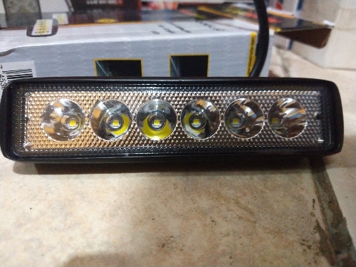 Faro rectangular 6 led