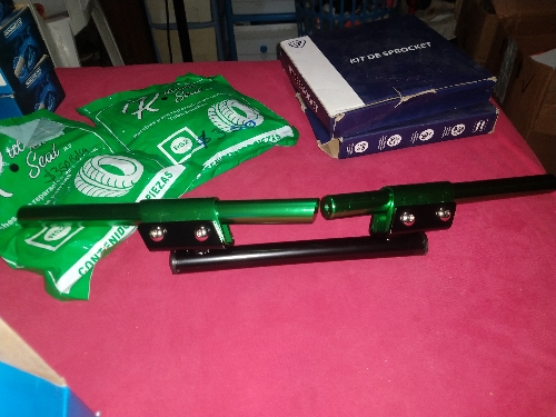 Manubrio 3 piezas verde
