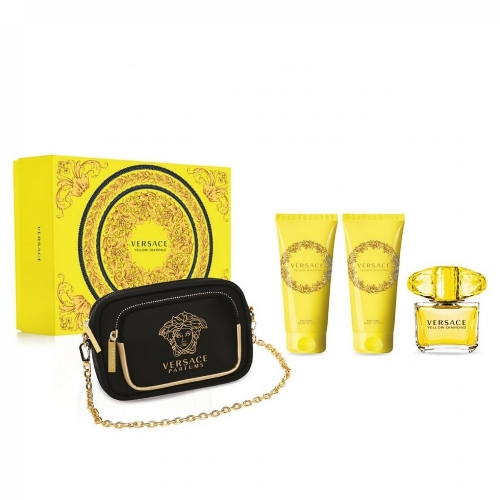 Set Versace Yellow Diamond 4P Bolso