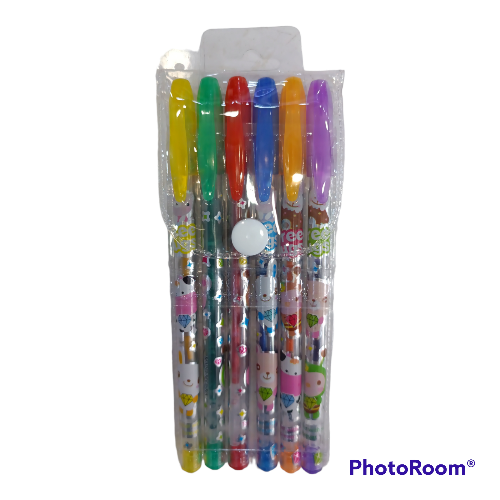 Esferos de gel colores x 6