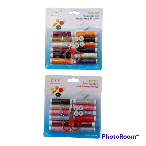 Set de hilos botones y tijera
