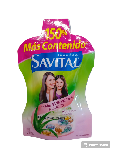 Shampoo savital 25ml en Shachet