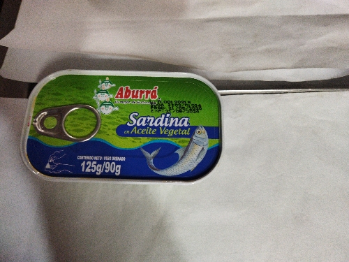 Sardina en aceite vegetal 125 gr lata