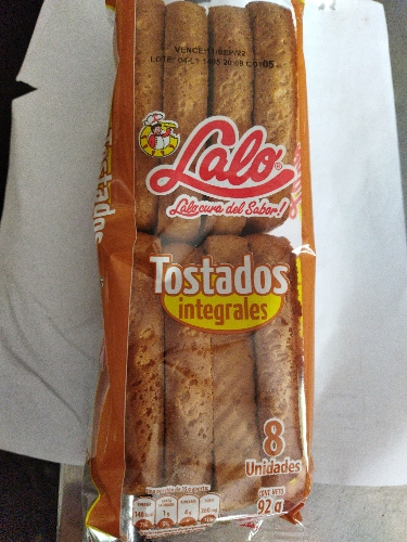 Tostadas integrales Lalo por 8 unid