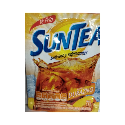 suntea sabor durazno 20 gr