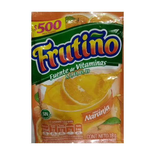 Frutiño sabor a naranja 18 gr