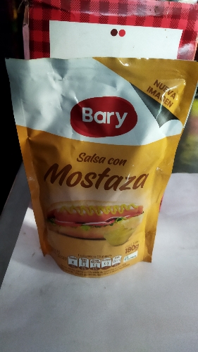 Salsa mostaza 180 gr bary