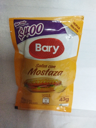 Salsa con mostaza 43 gr bary