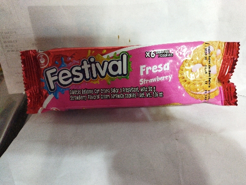 Galleta festival fresa 50 gr grande