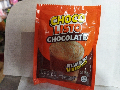 Choco listo chocolate 18 gr