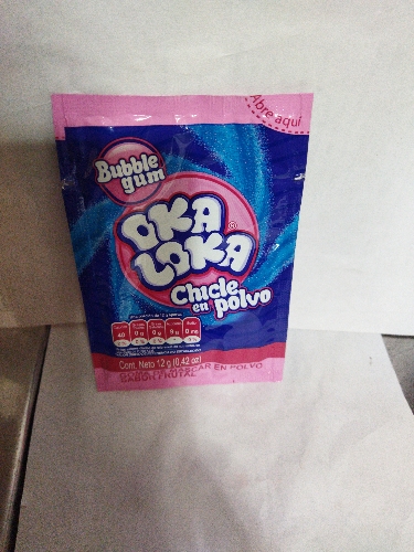 Oka loka chicle en polvo
