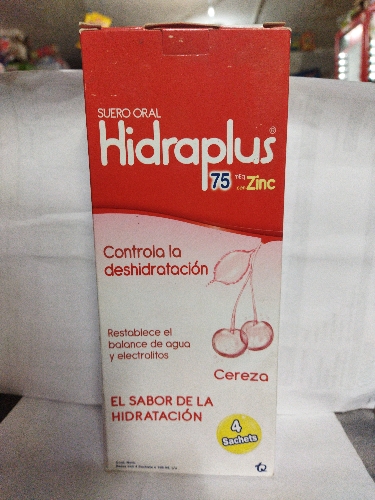 Suero oral hidraplus por 4 sobres