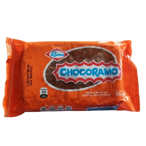 Ponqué chocoramo uni 65 gr