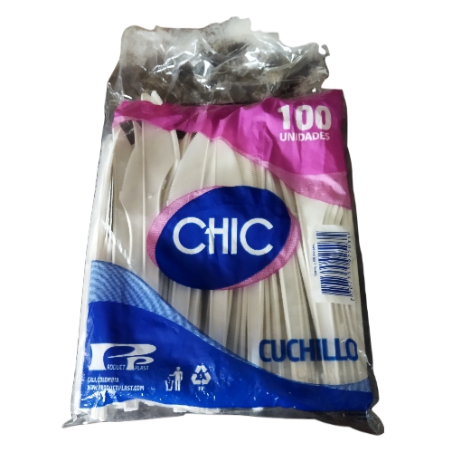 Cuchillos chic 100 unidades