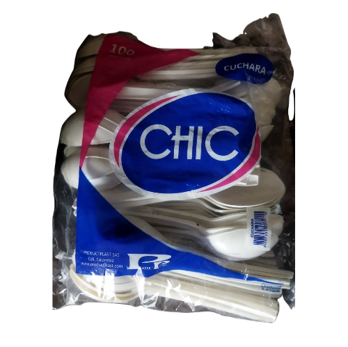 Cucharas chic 100 unidades