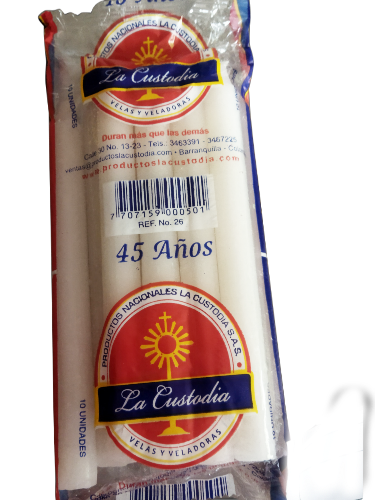 Vela # 26 la custodia por 10 uni